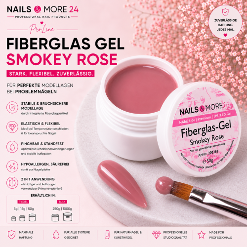 NAM24 - Fiberglas Gel Smokey Rose | (5-250g)